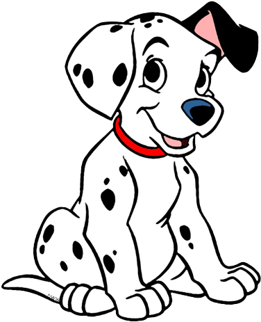 Dalmatian Costume With Ears - 101 Dalmatians Clipart (382x468), Png Download