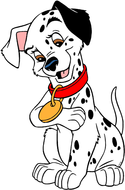 101 Dalmatians Puppies Clip Art Disney Clip Art Galore - 101 Dalmatians Puppies (416x622), Png Download