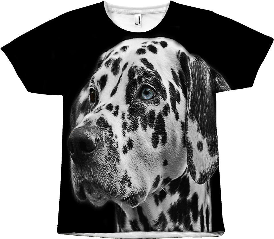 Dalmatian Big Face Dog Lover T Shirt - Jml 2 Pack Throw Pillow Case Covers,polyester Sofa (1024x1024), Png Download