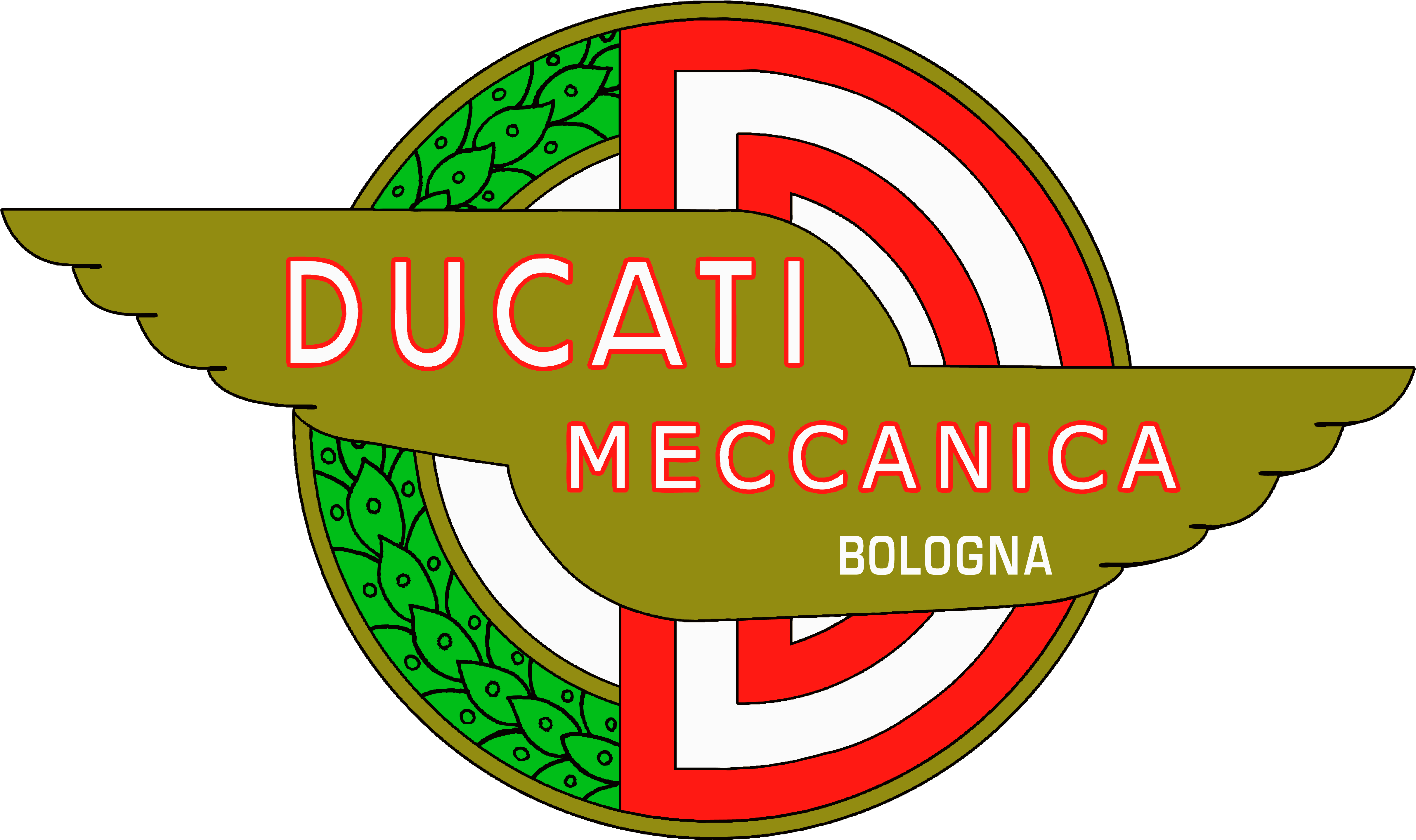 Logo Ducati Mechanica Bologna - Ducati Logo Bologna (5000x3622), Png Download