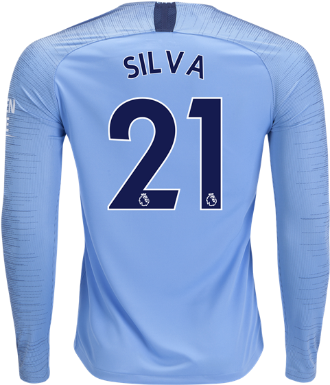 David Silva - Dres Nike Manchester City Silva Home 2017 2018 Dět. (600x600), Png Download
