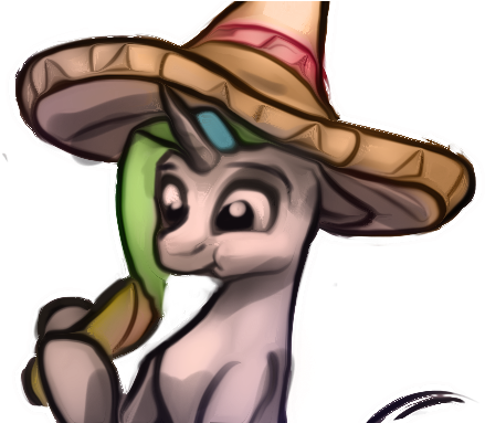 Alumx, Burrito, Eating, Hat, Princess Celestia, Safe, - Sombrero (800x382), Png Download