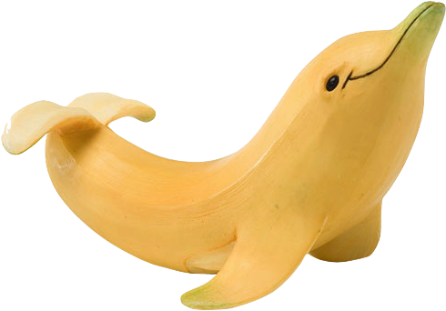 Banana Dolphin Transparent Background (500x500), Png Download