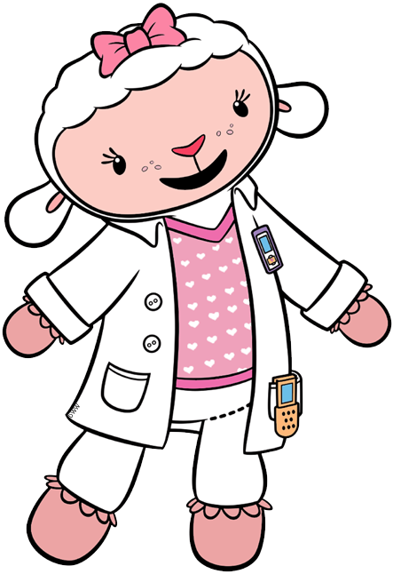 Doc Mcstuffins Clip Art - Caline Docteur La Peluche Coloriage À Imprimer (443x646), Png Download