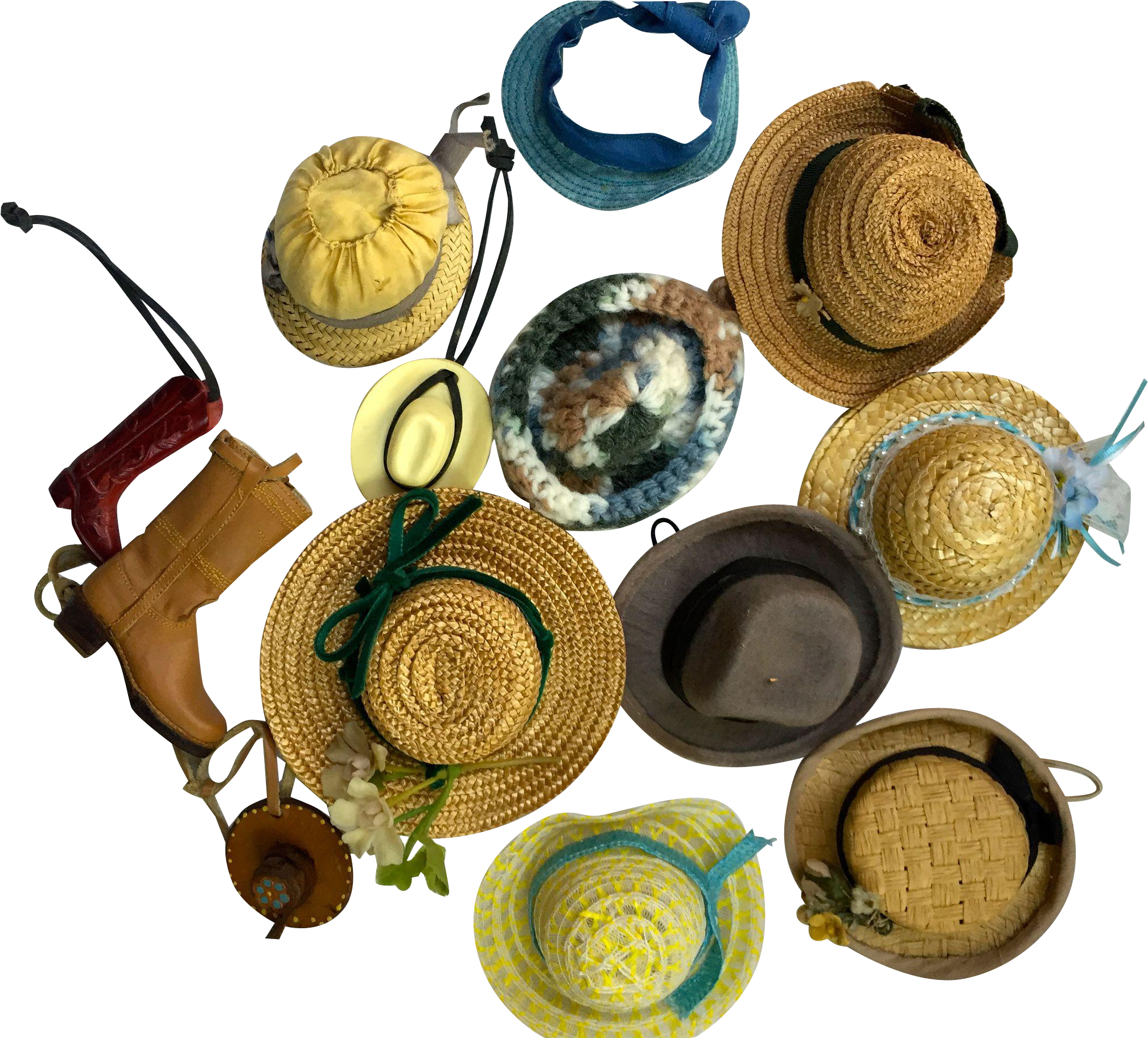 Vintage Miniature Hats - Ceramic (2016x2016), Png Download