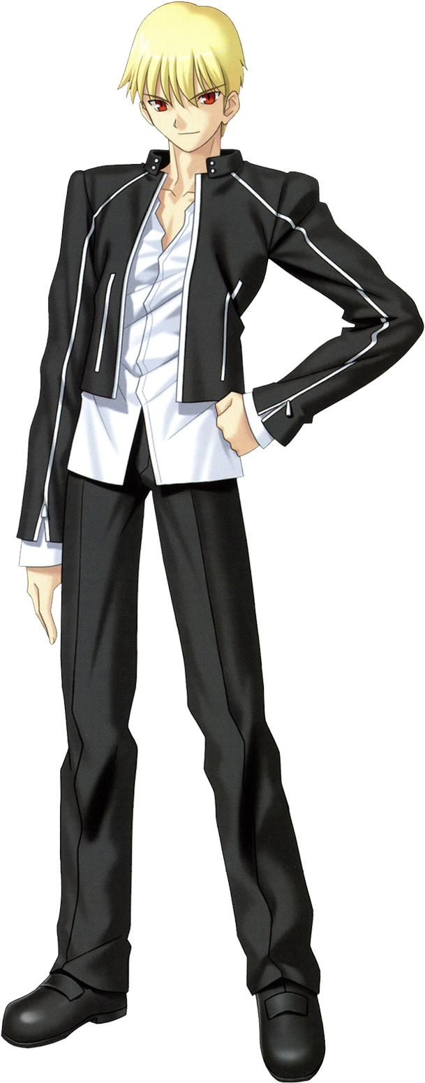 Gil Other Bad Jacket - Gilgamesh Fate Stay Night Png (700x1600), Png Download
