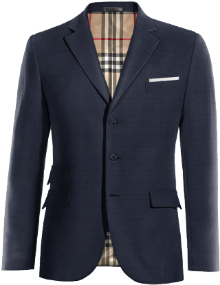 Blazers - Brown Check Blazer Combination (400x500), Png Download