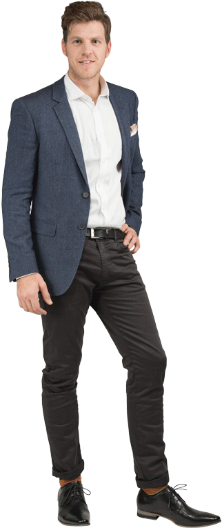 Daniel Hechter Blue Dot Pattern Blazer - Blazer (340x780), Png Download