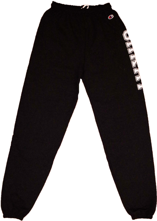 Ohkay Black Champion Pants (1000x1625), Png Download