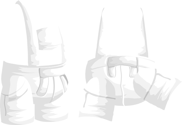 How To Set Use Suspender Pants Svg Vector - Trousers (600x411), Png Download