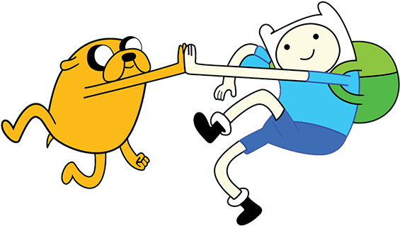 Finn And Jake Thank You Well In Advance - Cartoon (600x338), Png Download