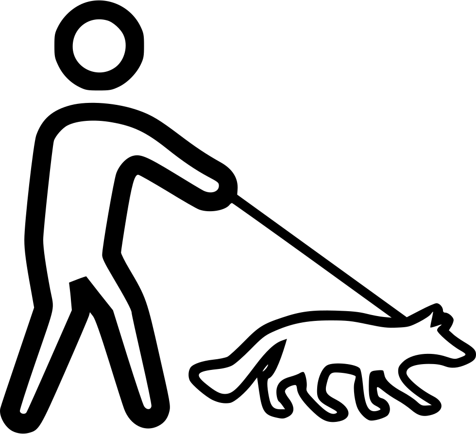 Walking Dog - - Dog Walking (980x894), Png Download