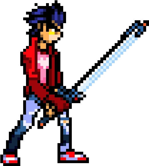 Travis Touchdown - Travis Touchdown Pixel Art (590x660), Png Download