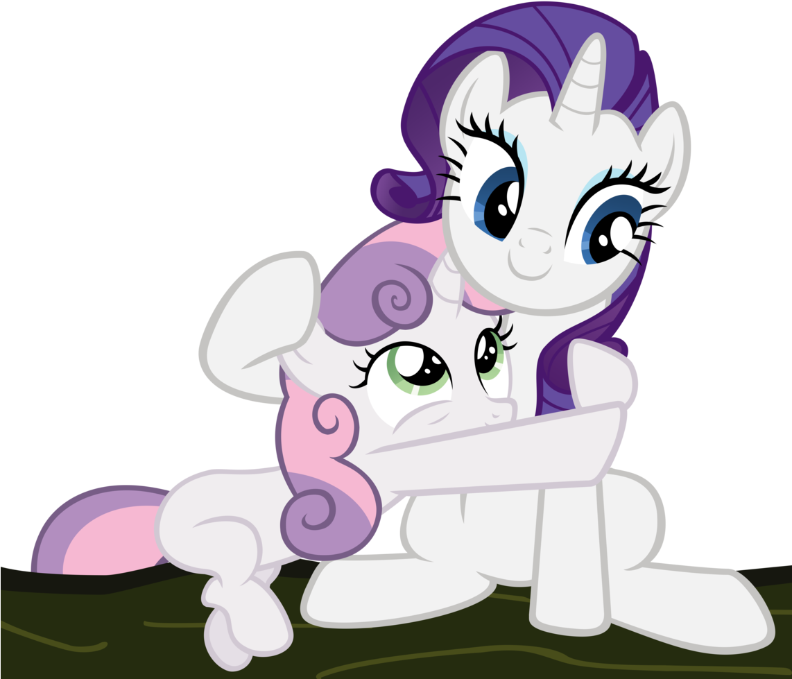 Thatsgrotesque, Dead Source, Duo, Hug, Rarity, Safe, - Little Pony Friendship Is Magic (1141x1024), Png Download