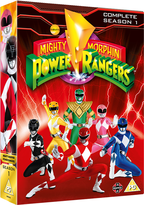 Mighty Morphin Power Rangers Complete Season - Mighty Morphin Power Rangers - Complete Season 1 Dvd (530x795), Png Download