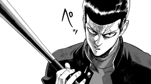 Metal Bat Metal Bat Travis Touchdown - Metal Bat One Punch Man Manga (500x281), Png Download