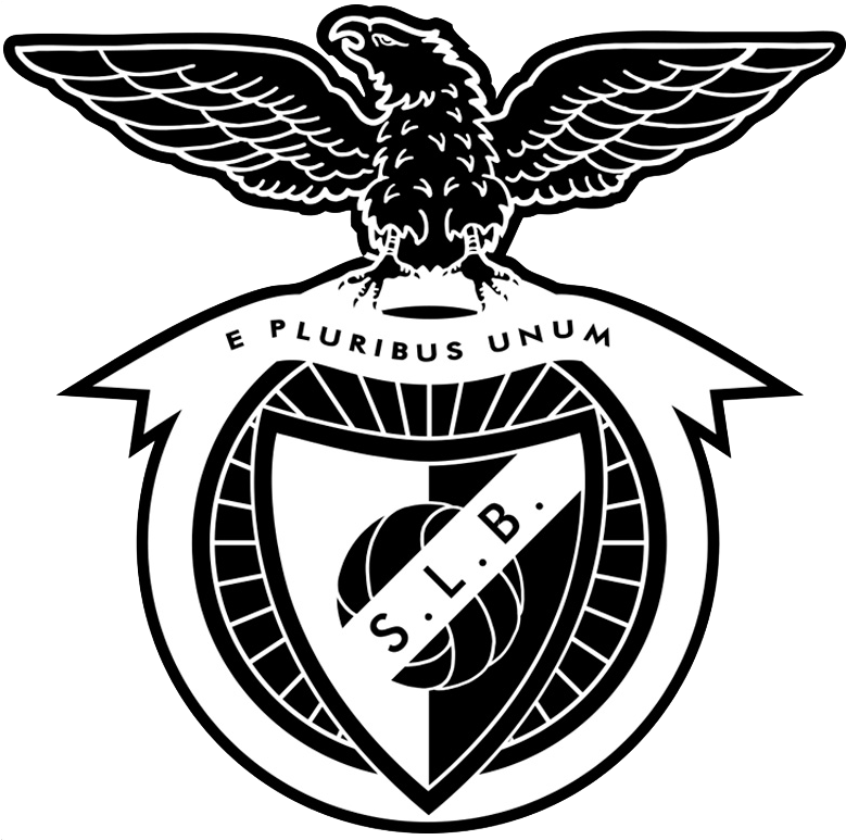 Benfica Logo Black White (800x800), Png Download