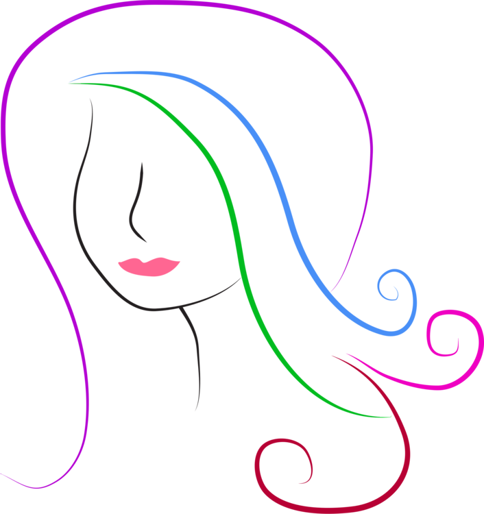Silhouette Eye Drawing Woman Face - Drawing (706x750), Png Download