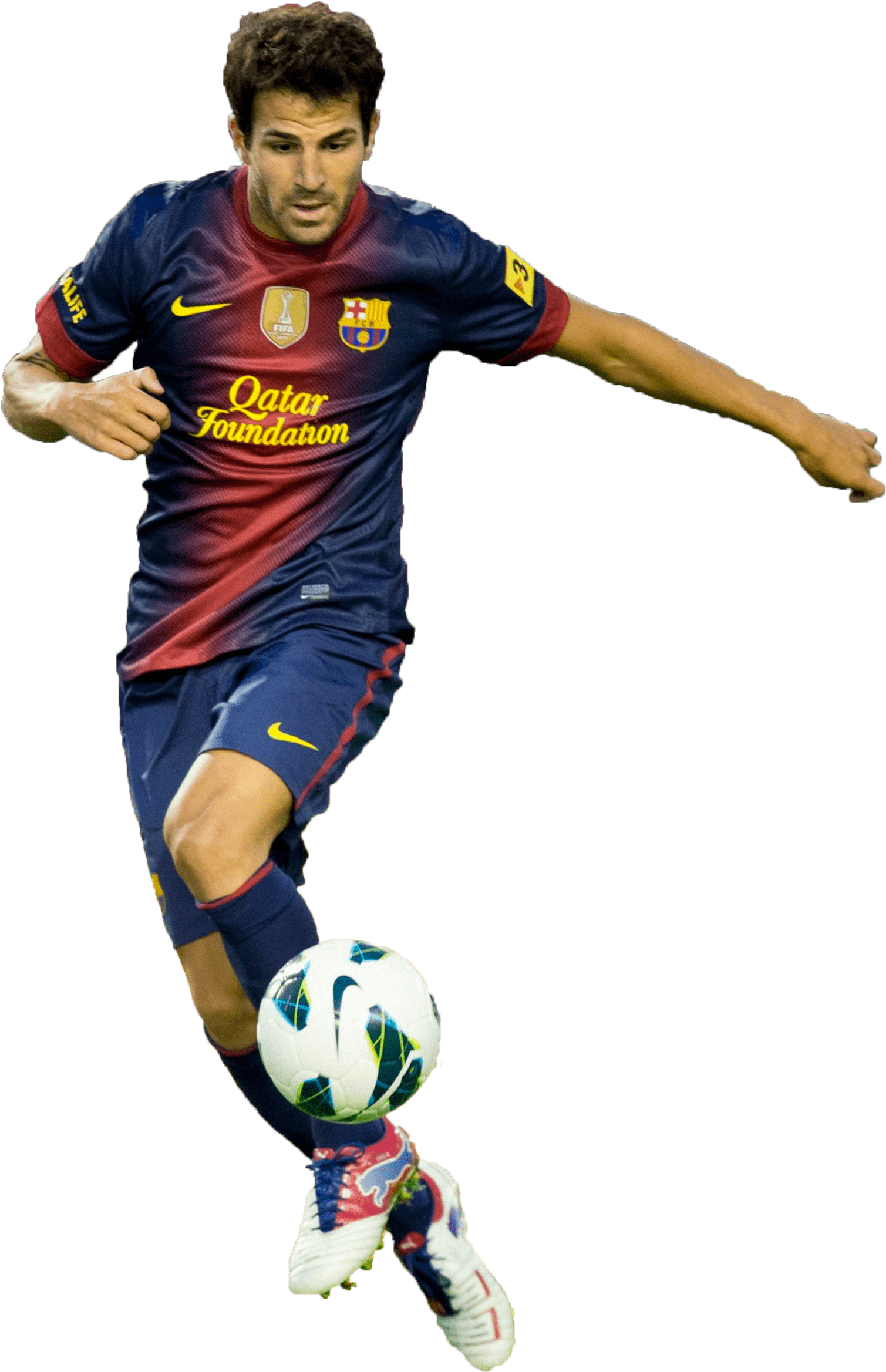 Cesc Fàbregas Movement - Cesc Fabregas Fc Barcelona 2012 2013 (1634x2430), Png Download