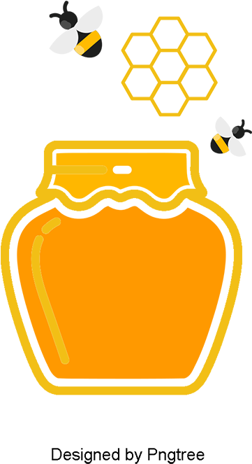 Honey Bees Honey Pot, Bee, Honey, Honey Jar Png And - Honey (800x800), Png Download