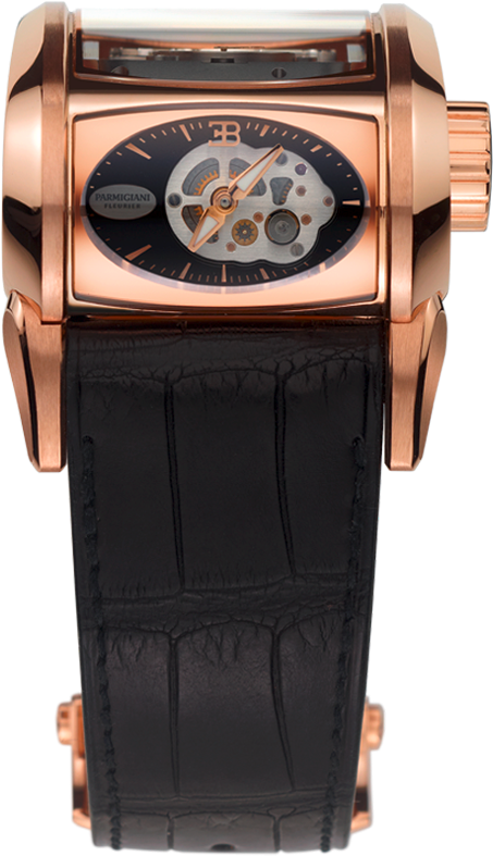 Bugatti - Parmigiani Fleurier Bugatti Super Sport Rose Gold Black (720x1251), Png Download