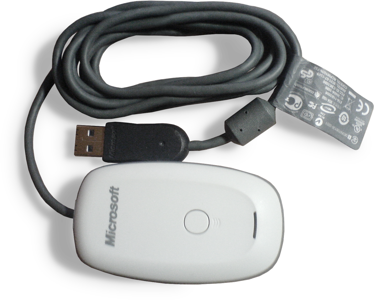 The Wireless Gaming Receiver For Windows - Xbox 360 Wireless Receiver (1443x1153), Png Download