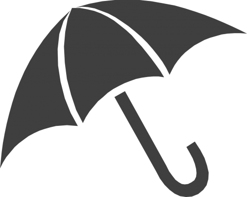 Pink Umbrella Clip Art (500x399), Png Download