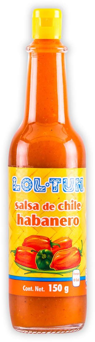 Salsas - Lol Tun Habanero Hot Sauce Green (307x1096), Png Download