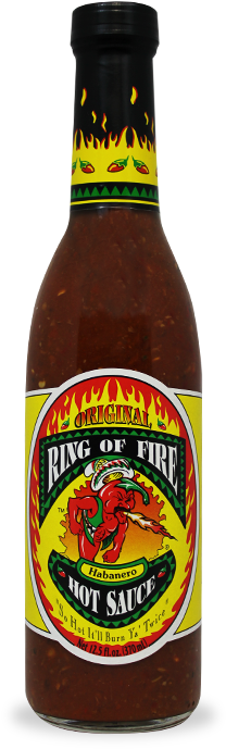 Original Habanero Hot Sauce - Ring Of Fire Original Habanero Hot Sauce - 12.5 Fl (700x700), Png Download