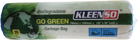 Kleenso M Size Bio D Garbage Bag Black (570x760), Png Download