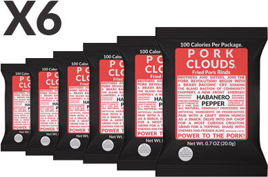 Habanero Pork Clouds In - Pork Clouds - Rosemary & Sea Salt (3 Bags) (500x500), Png Download