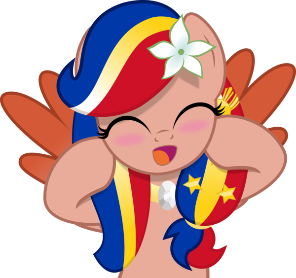 Jhayarr23, Blushing, Cute, Eyes Closed, Female, Mare, - Cartoon (600x564), Png Download