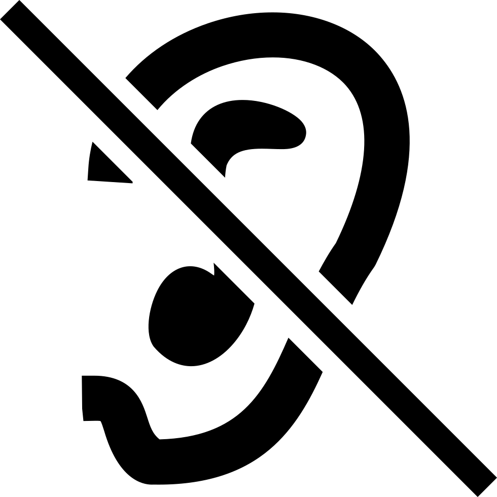 Deaf Symbol (980x980), Png Download