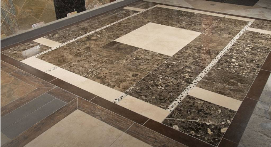 Spanish Dark Emperador Polished Marble Floor And Wall - Floor (1140x500), Png Download