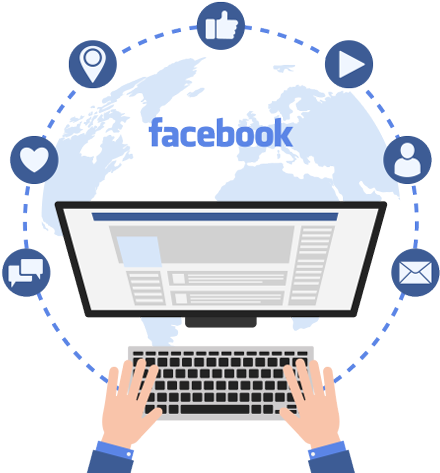 Facebook Page - “ - Us On Facebook (500x493), Png Download