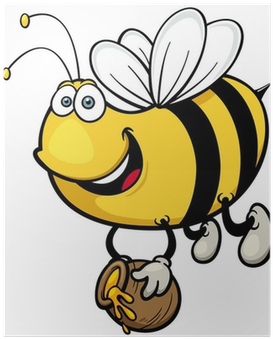 عکس زنبورهای عسل کارتونی (400x400), Png Download