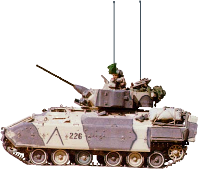 Military/ Vehicles/ Bradley Mirror - Bradley (460x400), Png Download