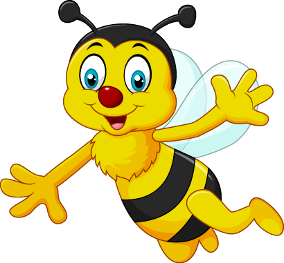 Bee Vector Png [21] - Bee Cartoon (410x381), Png Download