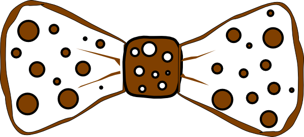 How To Set Use Brown Bowtie Svg Vector (600x271), Png Download