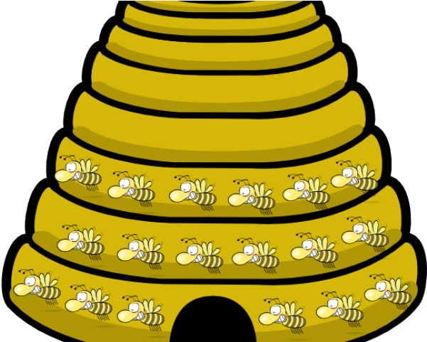 Cartoon Bee Hive (640x480), Png Download