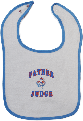 Father Judge Baby Bib - Baby Bib Transparent (525x525), Png Download