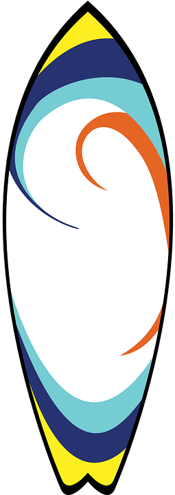Tabla Surf Png - Surfboard Clipart Transparent Background (360x720), Png Download