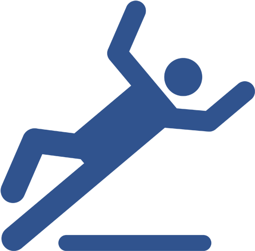 Work Injury - People Slipping Icon (636x636), Png Download