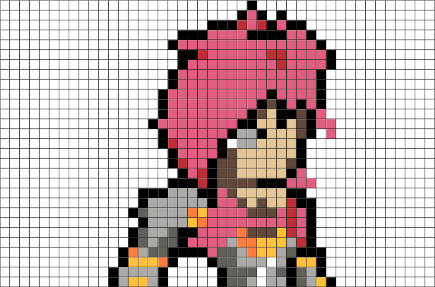 Vi Pixel Art (880x581), Png Download