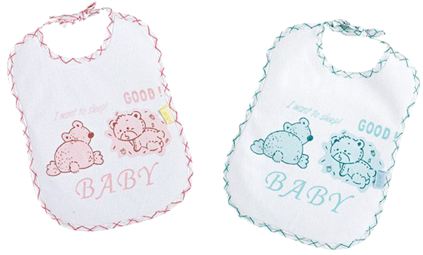 2pcs Printed Terry Cloth New Design Cute Printing Baby - Bib (680x652), Png Download