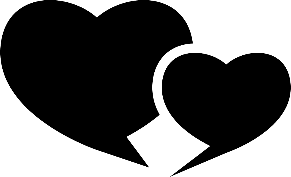 Lovers Chatting Comments - Heart (982x598), Png Download