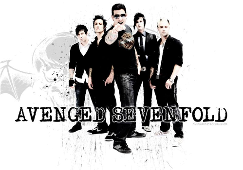 Sem T Tulo 1 - Avenged Sevenfold Vinyl Cut Sticker Red Letters Logo (871x355), Png Download