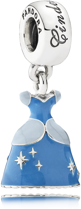 Disney, Cinderella's Dress Dangle Charm, Mixed Enamel - Cinderella Charm (999x999), Png Download