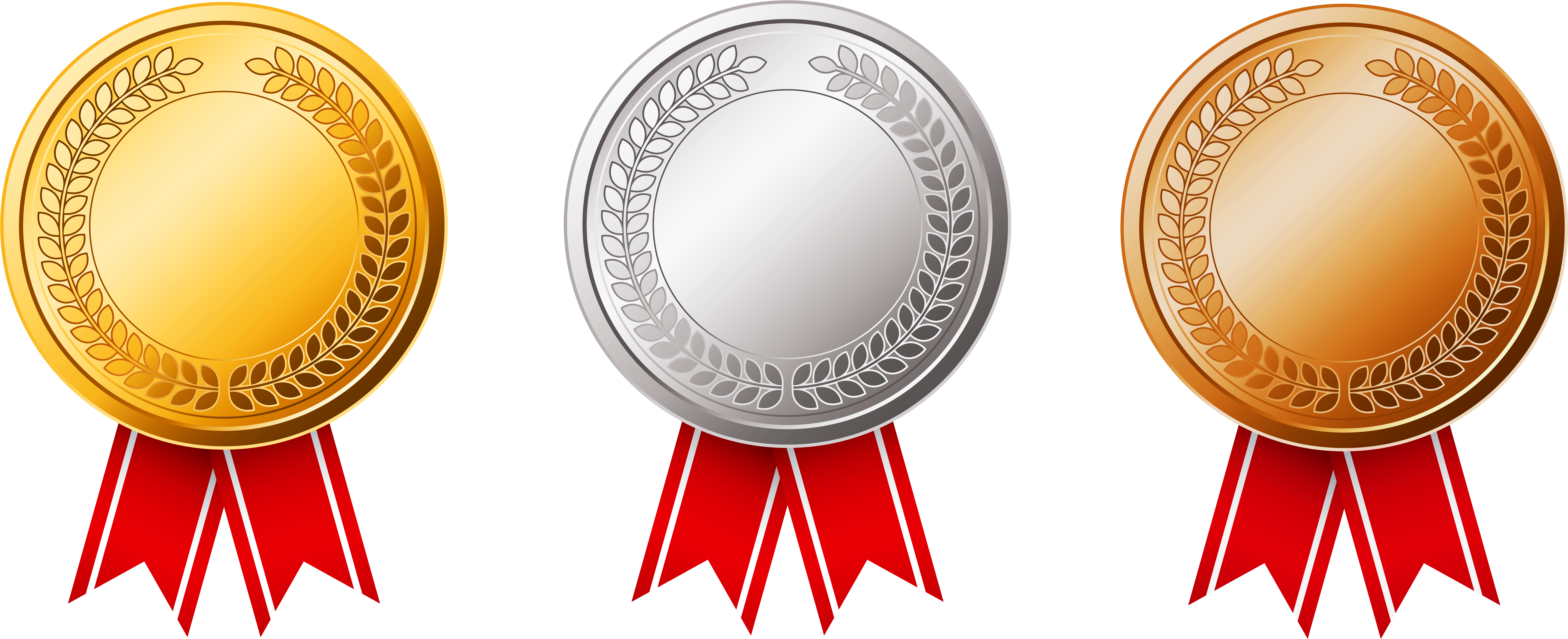 Svg Download Summer Olympics Winter And Copper Transparent - Gold Silver Bronze Medal Png (7672x3318), Png Download