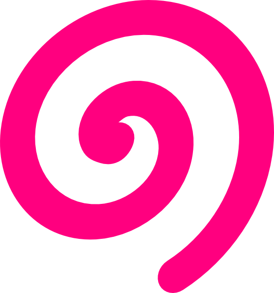 Vector Library Pink Clip Art At Clker Com Vector - Clip Art Spiral (558x595), Png Download